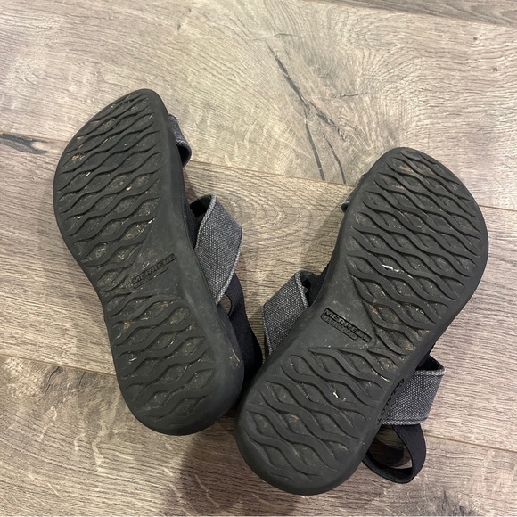 Merrell Sandals Size 5 Black Gray Air Cushion Memory Foam - Picture 4 of 4